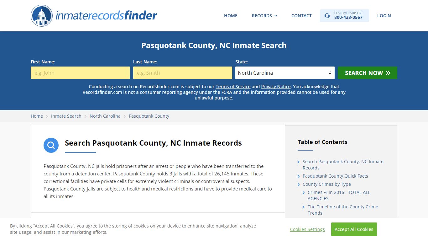 Pasquotank County, NC Inmate Lookup & Jail Records Online